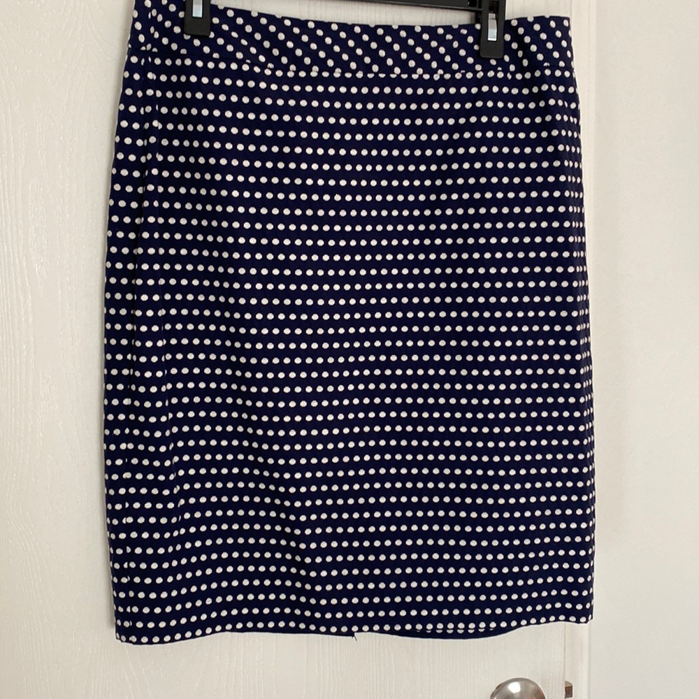 Coldwater Creek skirt.  Navy & cream. Great condition